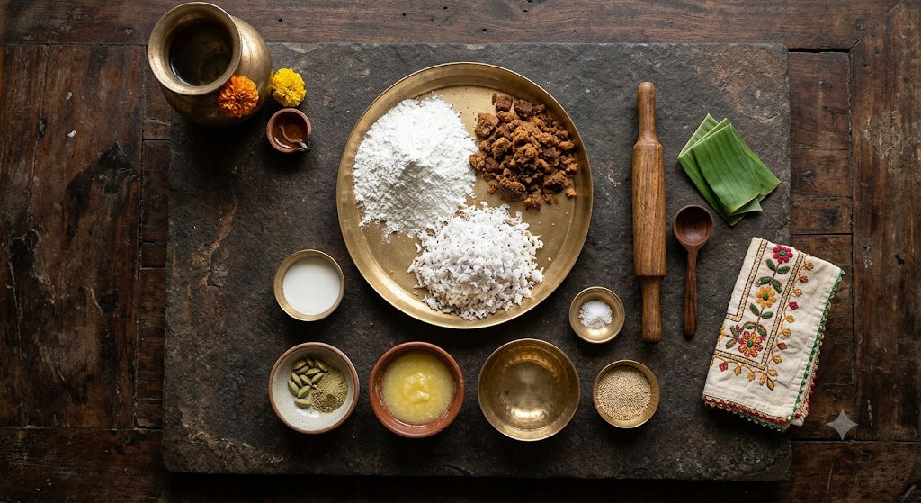 Authentic Ukadiche modak ingredients