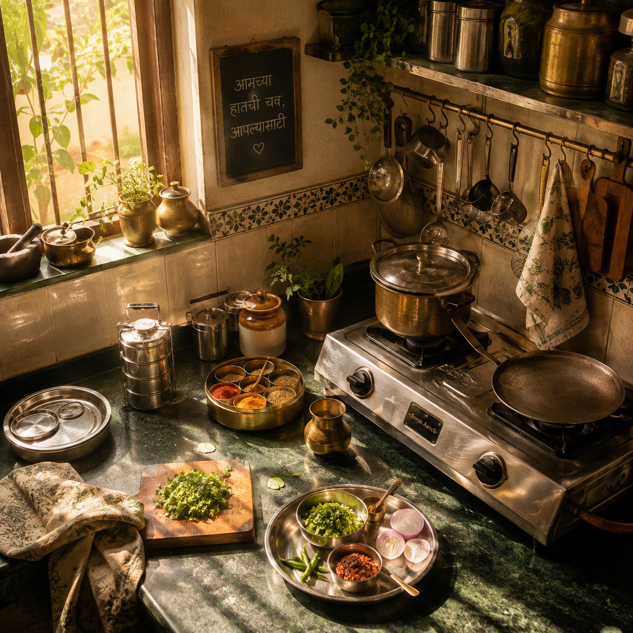 The original kitchen