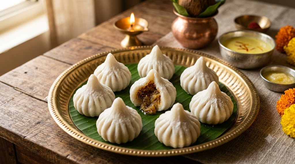 Ukadiche Modak Recipe – Authentic Maharashtrian Steamed Modak